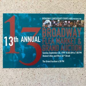 Christine Toy Johnson Signed Postcard BCEFA Flea market / Come From Away Tour